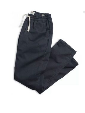 Marine Layer Black Elastic Waist Drawstring Pants